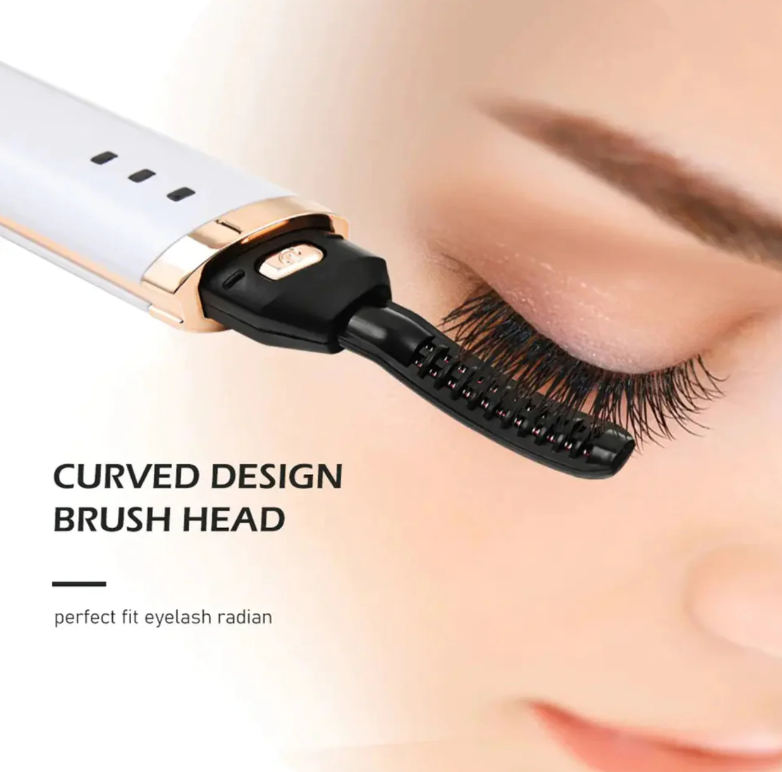 Electric Eyelash Curler Curved Design Brush Head