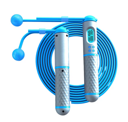 White and Blue Intelligent Counting Skipping Rope