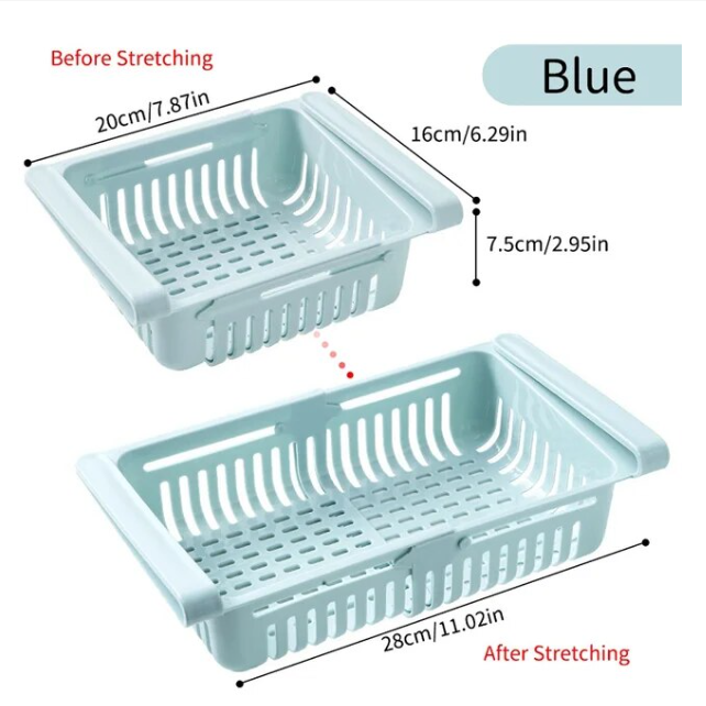 Refrigerator Storage Basket Blue